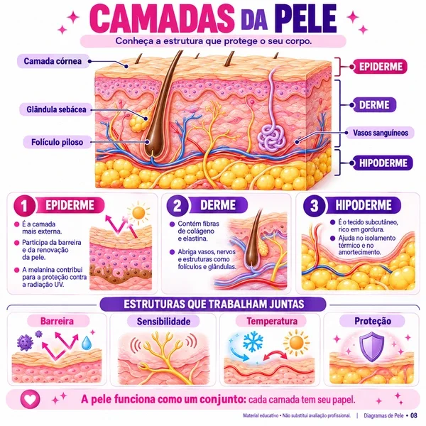 Camadas da Pele e Suas Funções